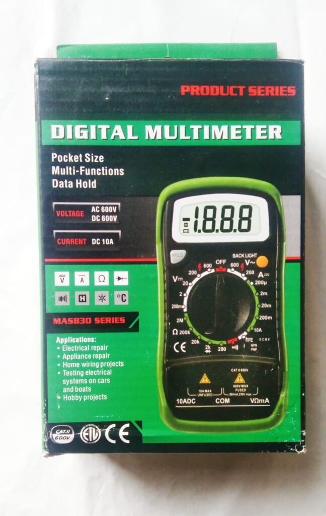 Digital Multimeter Ammeter ohm MAS830L industrial use high quality electrical tester in Pakistan